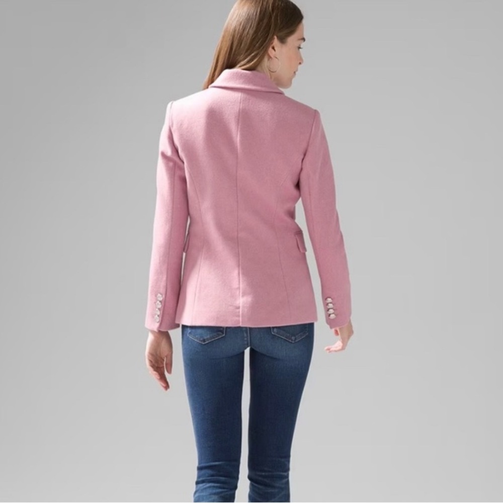 🌸🌺🌷White House Black Market Pink Blazer with Silver Buttons - Picture 5 of 16